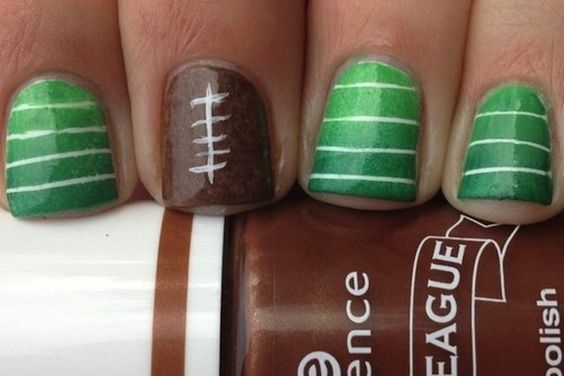 5 Super Bowl Nails Art Ideas