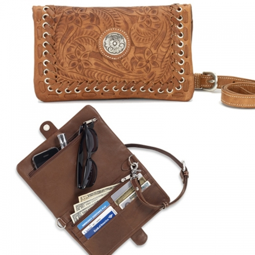 American West Harvest Moon Fold over Clutch