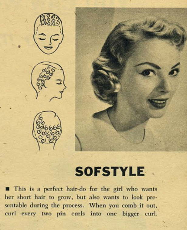 Softstyle hairstyle, 1950’s